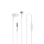Nedis stereo in-ear earphones met microfoon / wit - 1,2 meter