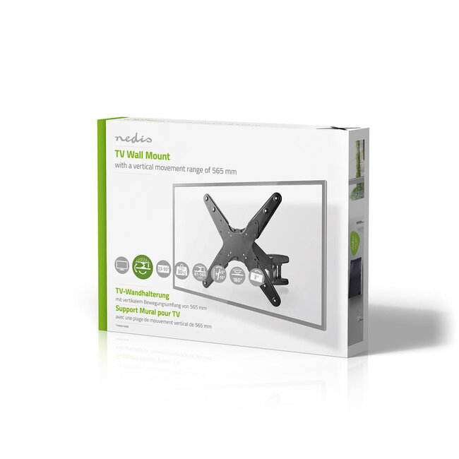 Nedis muurbeugel voor schermen tot 55 inch / interactief (5 draaipunten)