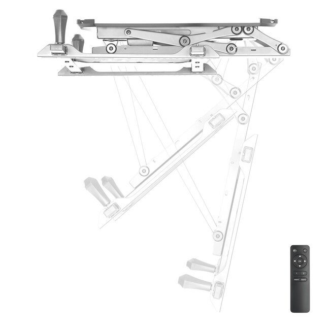 My Wall plafondbeugel voor schermen tot 70 inch / inklapbaar met motor (afstandsbediening) / wit