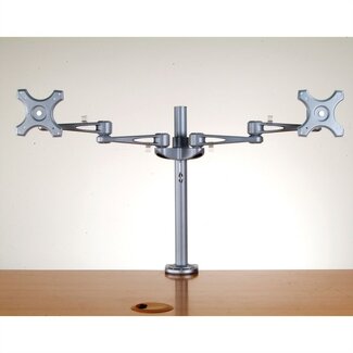 Value Value bureaubeugel voor 2 monitoren tot 32 inch / full motion / zilver