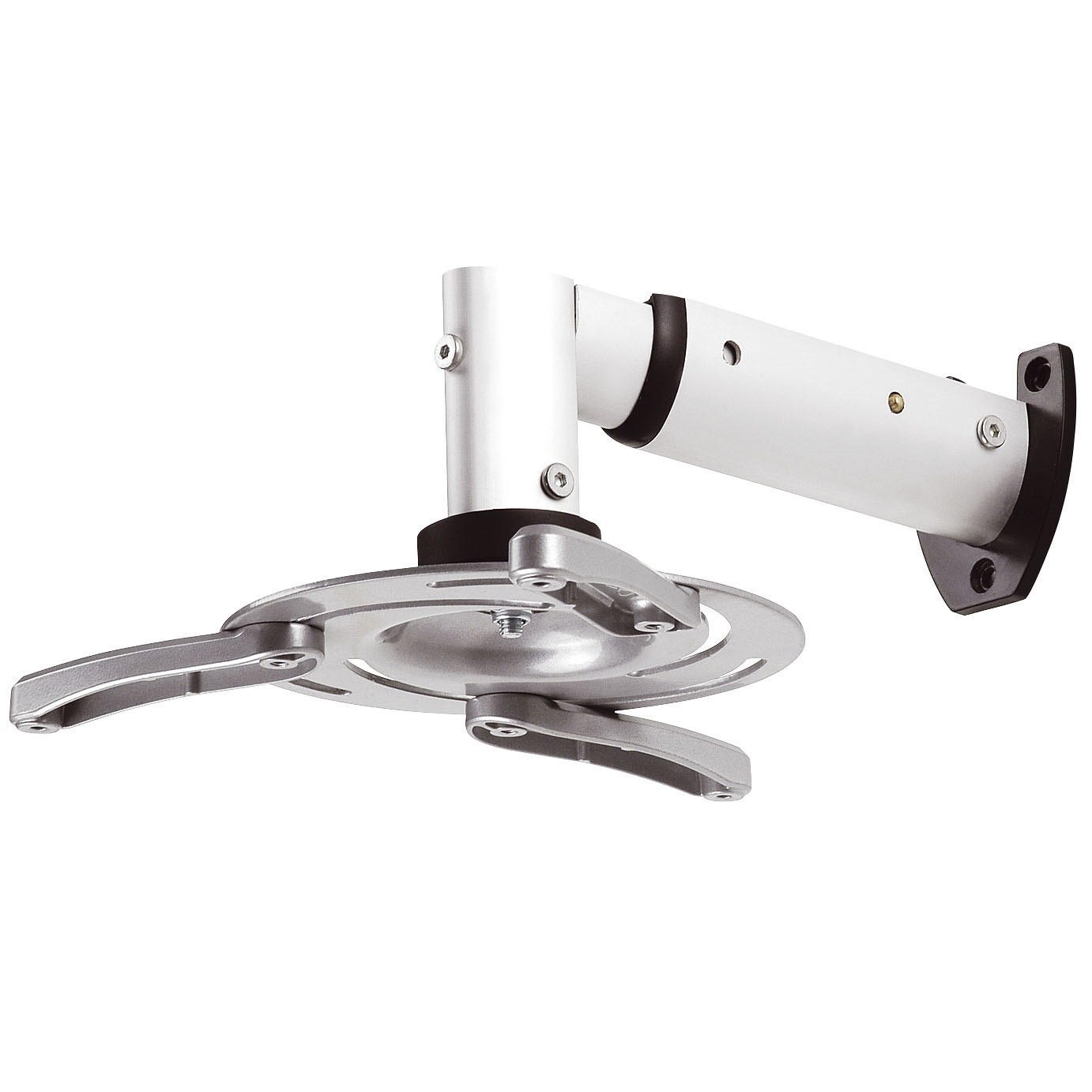 My Wall H 16-5 Beamer-wandbeugel Kantelbaar Afstand tot de muur (max.): 33.5 cm Zilver (mat)