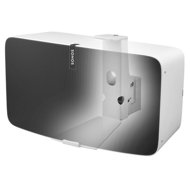 Cavus premium muurbeugel voor Sonos PLAY:5 en Sonos FIVE - horizontale montage / wit