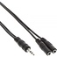 3,5mm Jack naar 2x 3,5mm Jack stereo audio splitter - zwart - 1 meter