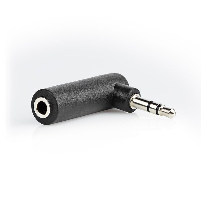 3,5mm Jack haakse stereo audio adapter / zwart