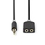 Nedis 3,5mm Jack stereo audio splitter / zwart - 0,20 meter