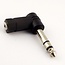 6,35mm Jack (m) - 3,5mm Jack (v) haakse stereo audio adapter