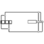 6,35mm Jack (m) - 3,5mm Jack (v) haakse stereo audio adapter