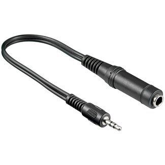 MaxTrack 3,5mm Jack (m) - 6,35mm Jack (v) stereo audio adapter - 0,20 meter