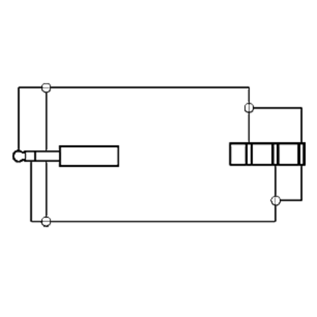 3,5mm Jack (m) - 6,35mm Jack (v) stereo audio adapter - metaal