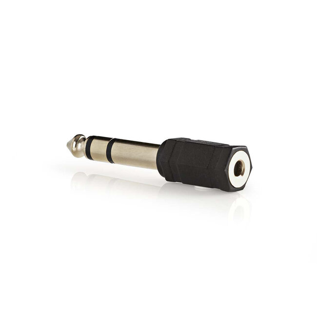 Nedis 6,35mm Jack (m) - 3,5mm Jack (v) stereo audio adapter / verguld