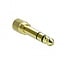 Premium 6,35mm Jack (m) - 3,5mm Jack (v) schroefbare stereo audio adapter