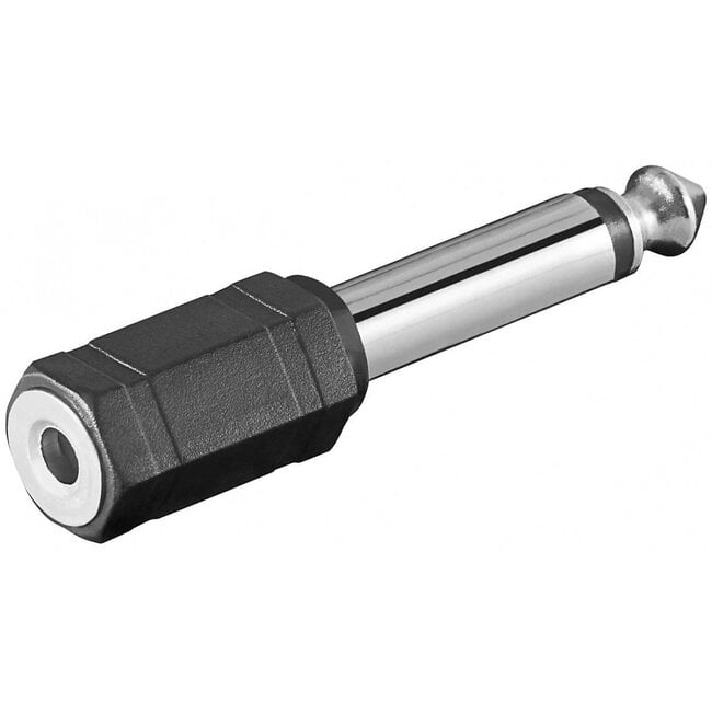 6,35mm Jack mono (m) - 3,5mm Jack mono (v) adapter