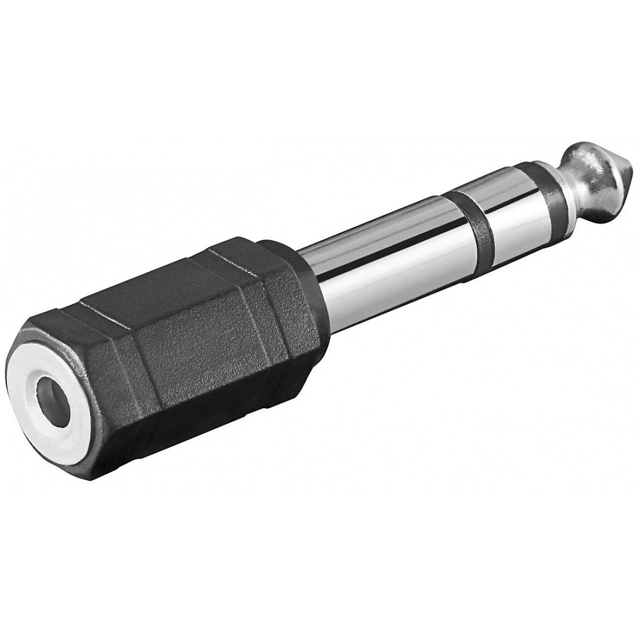 6,35mm Jack stereo (m) - 3,5mm Jack mono (v) adapter