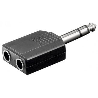 S-Impuls 6,35mm Jack (m) - 2x 6,35mm Jack (v) stereo audio splitter