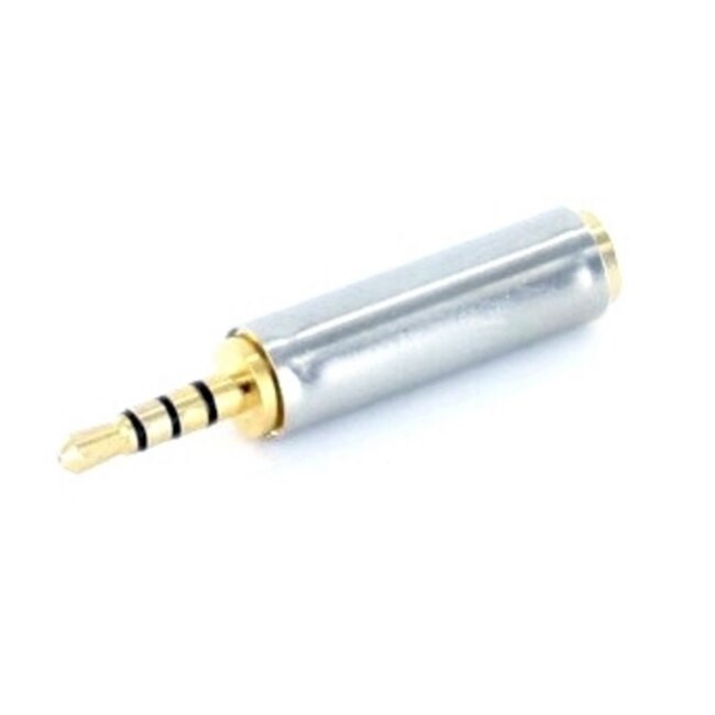 2,5mm Jack 4-polig (m) - 3,5mm Jack 4-polig (v) adapter