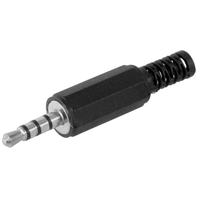 3,5mm Jack (m) connector - plastic - 4-polig / stereo