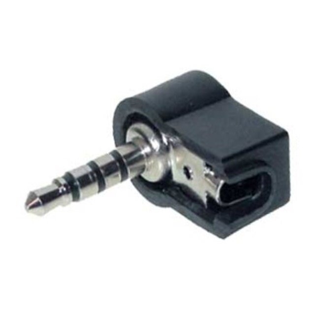 3,5mm Jack (m) connector - plastic / haaks - 4-polig / stereo