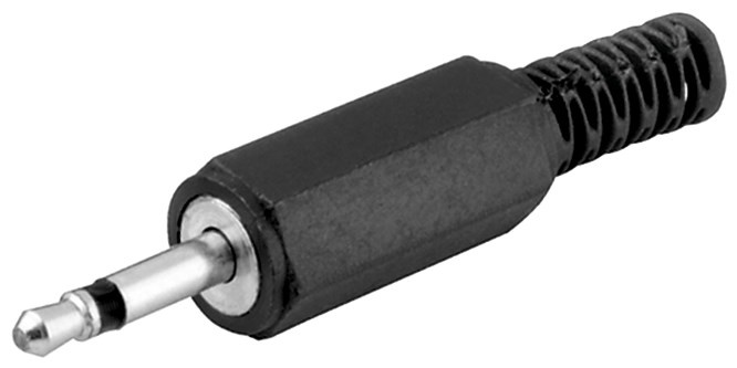 3,5mm Jack (m) connector - plastic - 2-polig / mono