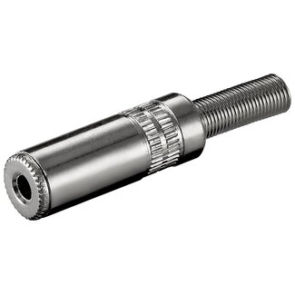 Goobay 3,5mm Jack (v) connector - metaal - 3-polig / stereo