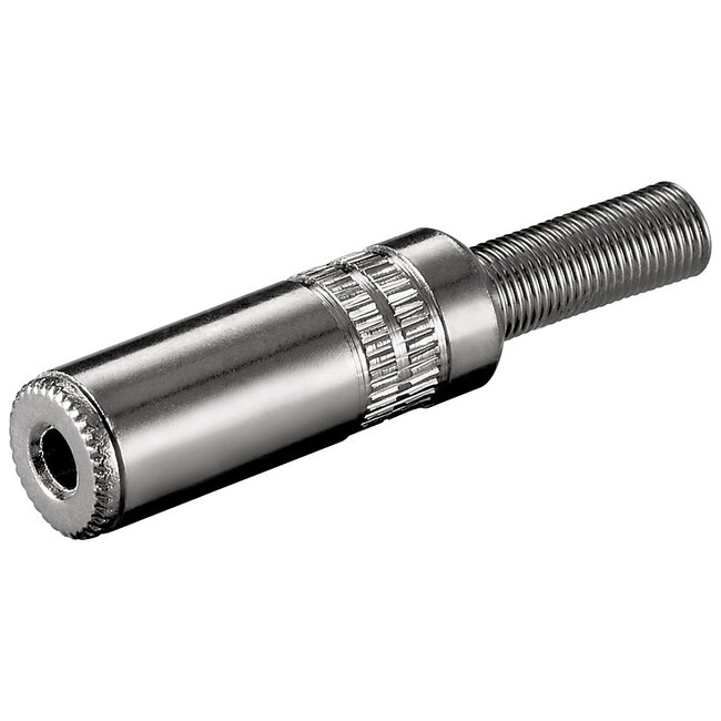 3,5mm Jack (v) connector - metaal - 2-polig / mono