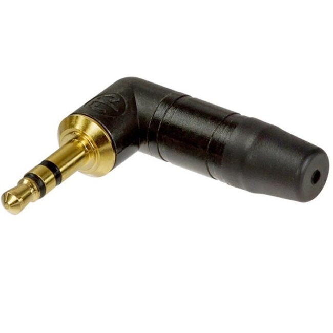 Neutrik NTP3RCB 3,5mm Jack (m) connector - metaal / haaks - 3-polig / stereo