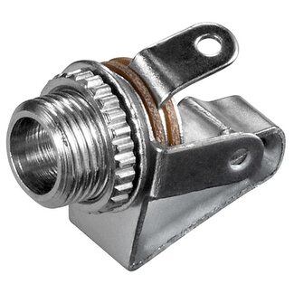 S-Impuls 3,5mm Jack (v) inbouw connector - metaal - 3 soldeerpunten / mono