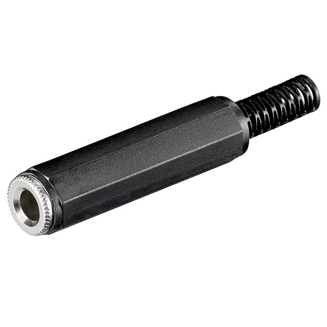 6,35mm Jack (v) connector - plastic - 3-polig / stereo