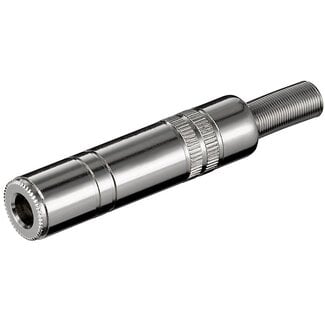 S-Impuls 6,35mm Jack (v) connector - metaal - 3-polig / stereo