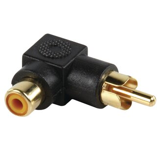 Goobay Tulp haakse audio adapter - zwart / verguld