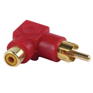 Goobay Tulp haakse audio adapter - rood / verguld