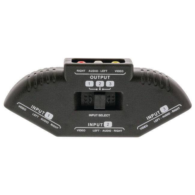 Nedis Tulp composiet audio video schakelaar - 3 naar 1
