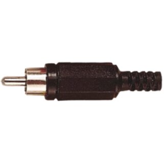 S-Impuls Tulp (m) audio/video connector - plastic / zwart