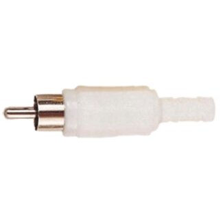 S-Impuls Tulp (m) audio/video connector - plastic / wit