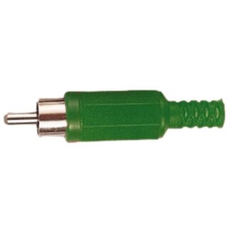 S-Impuls Tulp (m) audio/video connector - plastic / groen