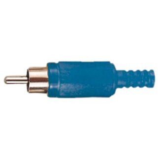 Electrovision Tulp (m) audio/video connector - plastic / blauw