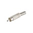 Tulp (m) audio/video connector - tot 6mm - metaal / geel