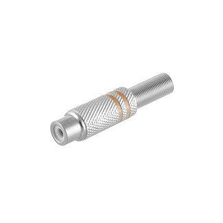 S-Impuls Tulp (v) audio/video connector - tot 6mm - metaal / geel