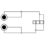 Tulp (m) - 3,5mm Jack (v) stereo audio adapter