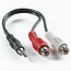 3,5mm Jack (m) - Tulp (v) stereo audio adapter kabel - 0,20 meter