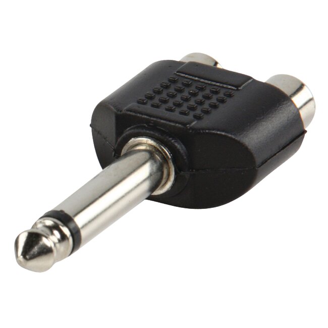 6,35mm Jack mono (m) - Tulp stereo (v) audio adapter