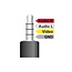 2,5mm Jack 4-polig - Composiet audio video adapter - versie rechts/links/video/massa (TRRS) - 0,20 meter