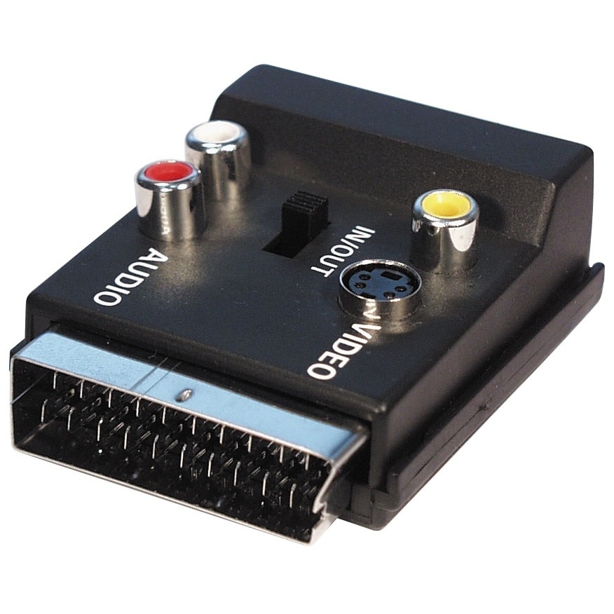 InLine 89959. Aansluiting 1: SCART (21-pin), Aansluiting 2: 3 x RCA + S-Video, Aansluiting 1 type: Mannelijk