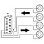 Scart (m) naar Tulp stereo 2x RCA IN + OUT (v) audio adapter / zwart - 0,20 meter