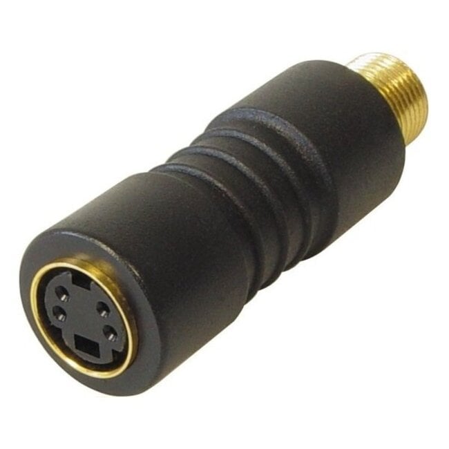 S-VHS (v) - F (v) adapter / zwart