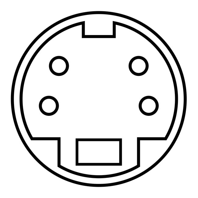 Premium S-VHS (m) connector / metaal