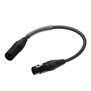 Procab / Neutrik PLP150 3-pins XLR (m) - 5-pins XLR (v) DMX adapter - 0,25 meter