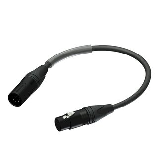 Procab Procab / Neutrik PLP155 5-pins XLR (m) - 3-pins XLR (v) DMX adapter - 0,25 meter