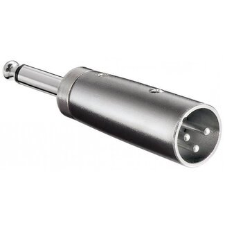 S-Impuls XLR (m) - 6,35mm Jack mono (m) adapter