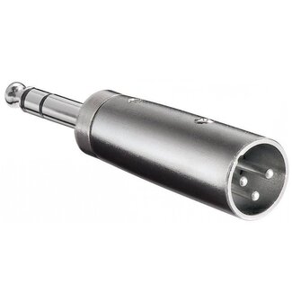 S-Impuls XLR (m) - 6,35mm Jack stereo (m) adapter