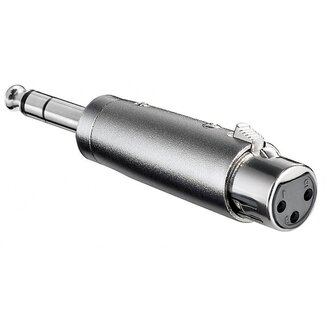 S-Impuls XLR (v) - 6,35mm Jack stereo (m) adapter